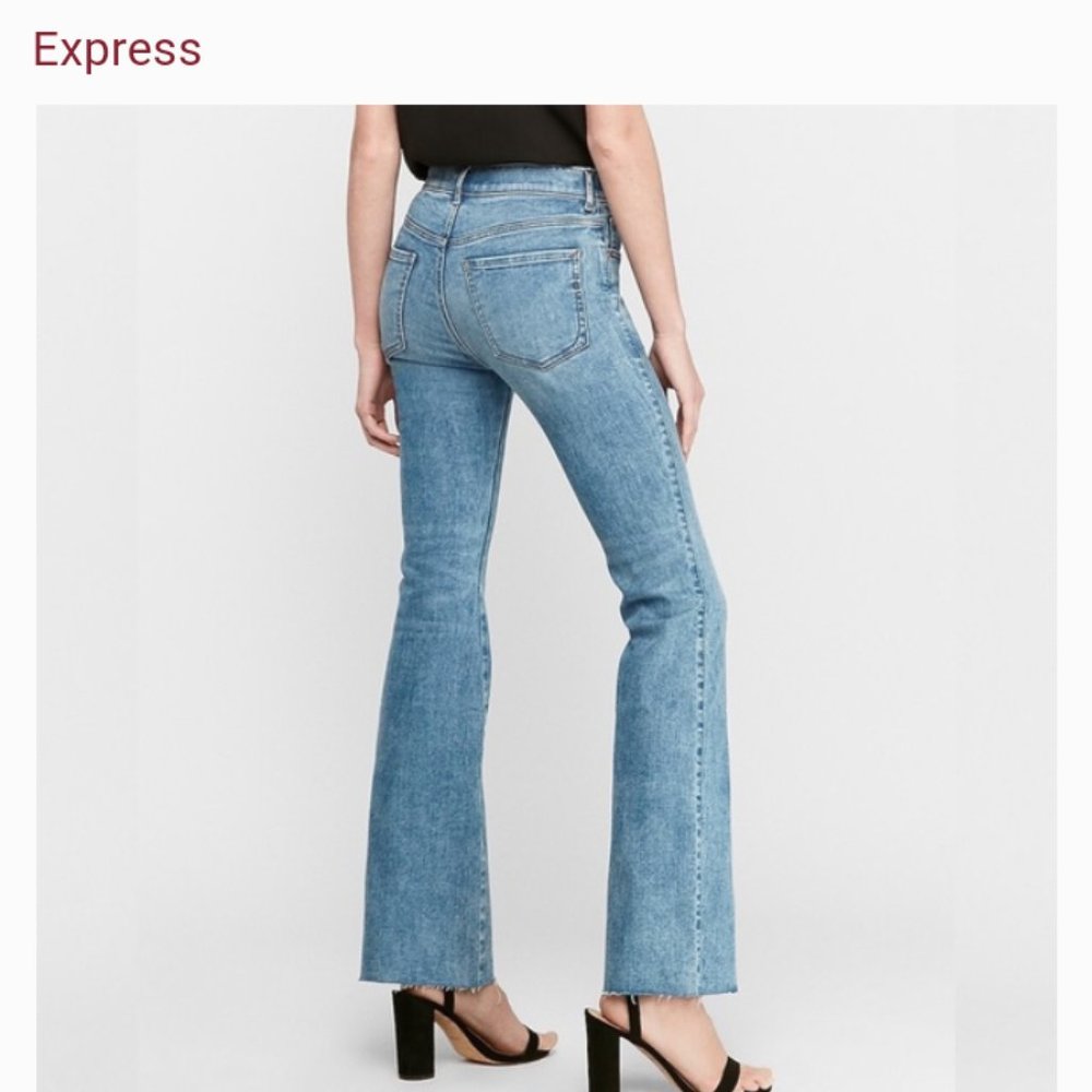 Women's High Waist Tall Size 6 / 6L / 6T Express Denim Jeans LOT - Picture 3 of 10